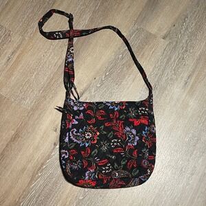 Vera Bradley Quilted Crossbody Bag Floral Adjustable Strap Purse EUC‎